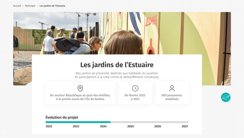 Une barre de progression montrant au visiteur d'un site internet où en est le déroulé d'un projet d'aménagement urbain de la Samoa.