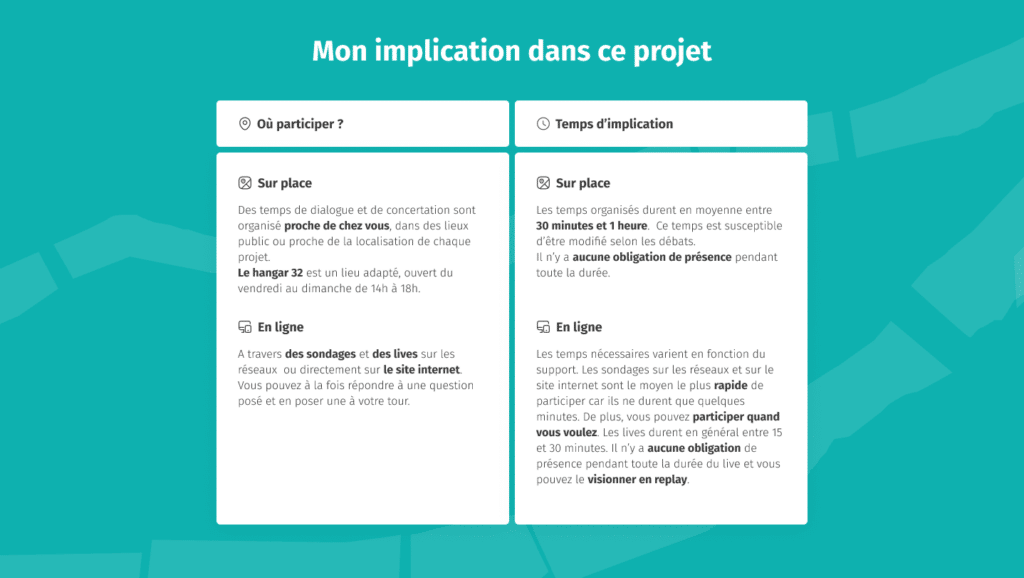 Un descriptif permettant aux visiteurs d'un site internet de comprendre comment s'impliquer dans un projet d'aménagement urbain mené par la Samoa.